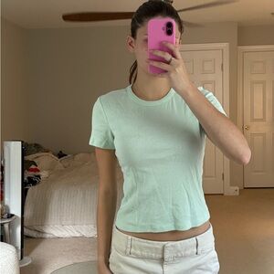 Banana Republic Light mint Green Short Sleeve Top tshirt